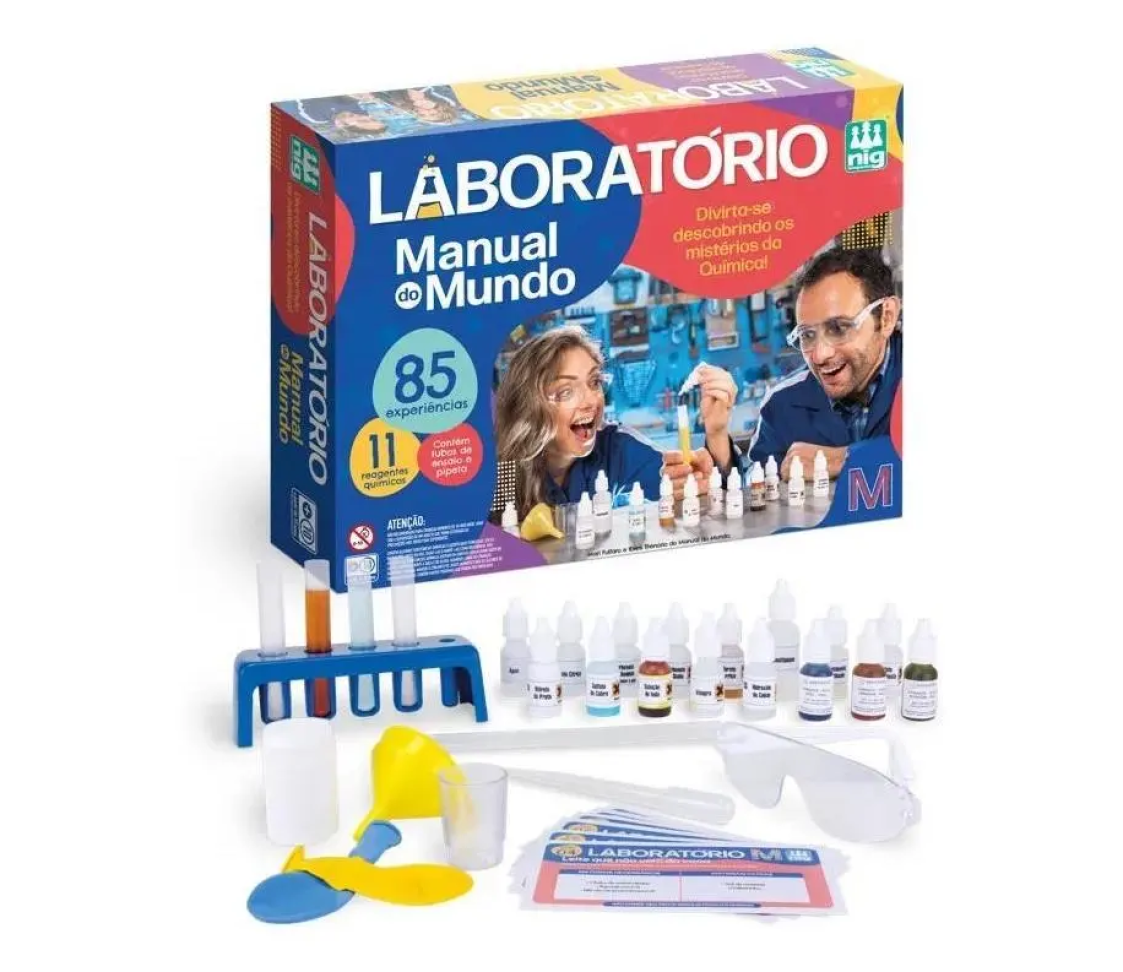 Kit 85 Experiências Laboratório Manual Do Mundo - Nig 1640