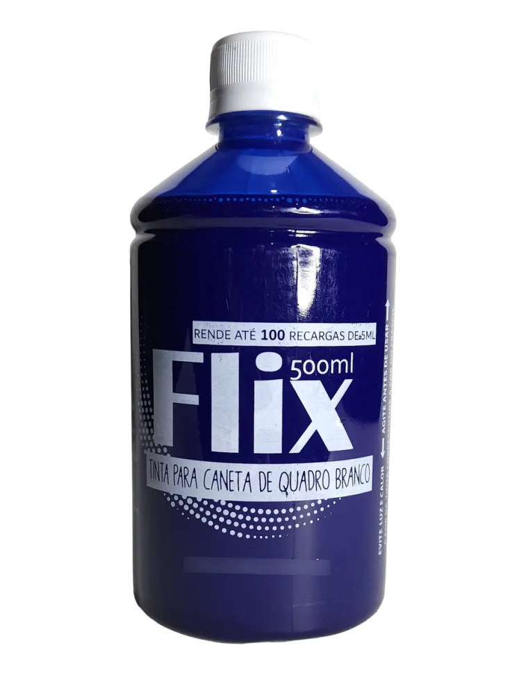 Tinta Marcador Quadro Branco 500ml (flix) + Brinde
