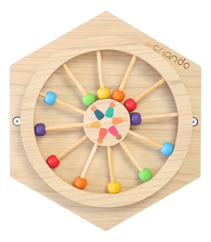 Painel Sensorial Infantil Criando Brinquedos Roda Gigante Coordenação Motora