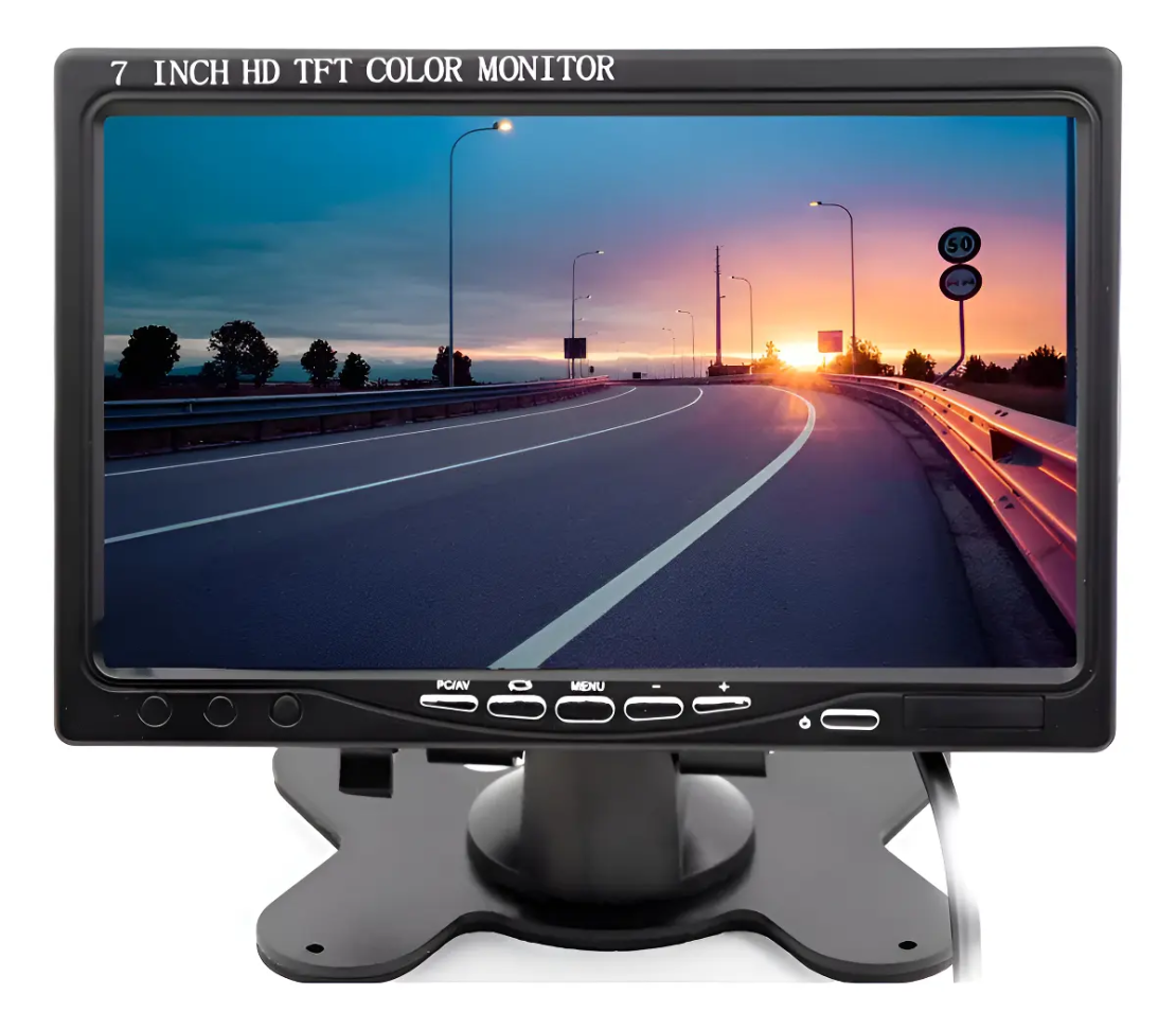 Tela Monitor Lcd 7 Polegas Colorida Hdmi Vga Av Dc