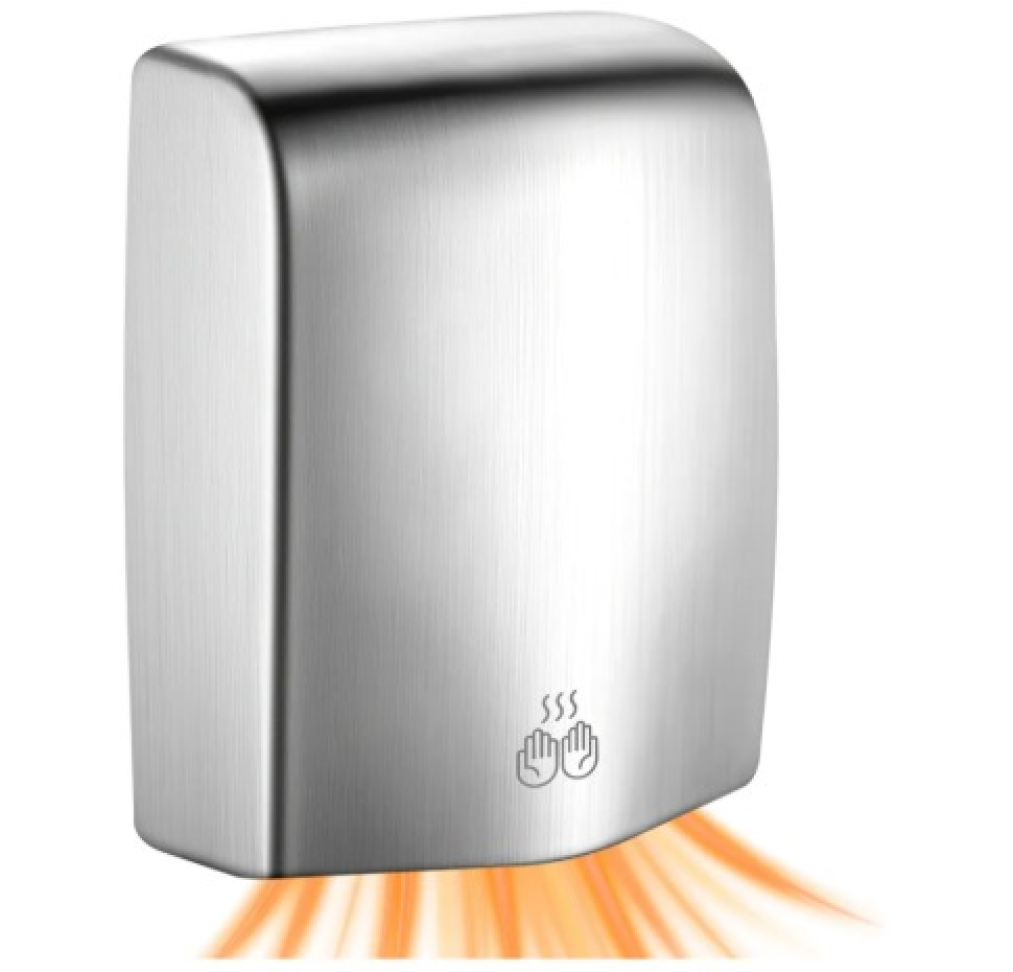 Secador De Mãos Automatico Aço Inox Para Banheiro 1000w 110v