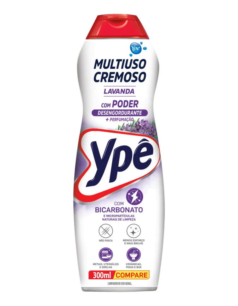 Saponáceo Cremoso Lavanda Ypê 300ml