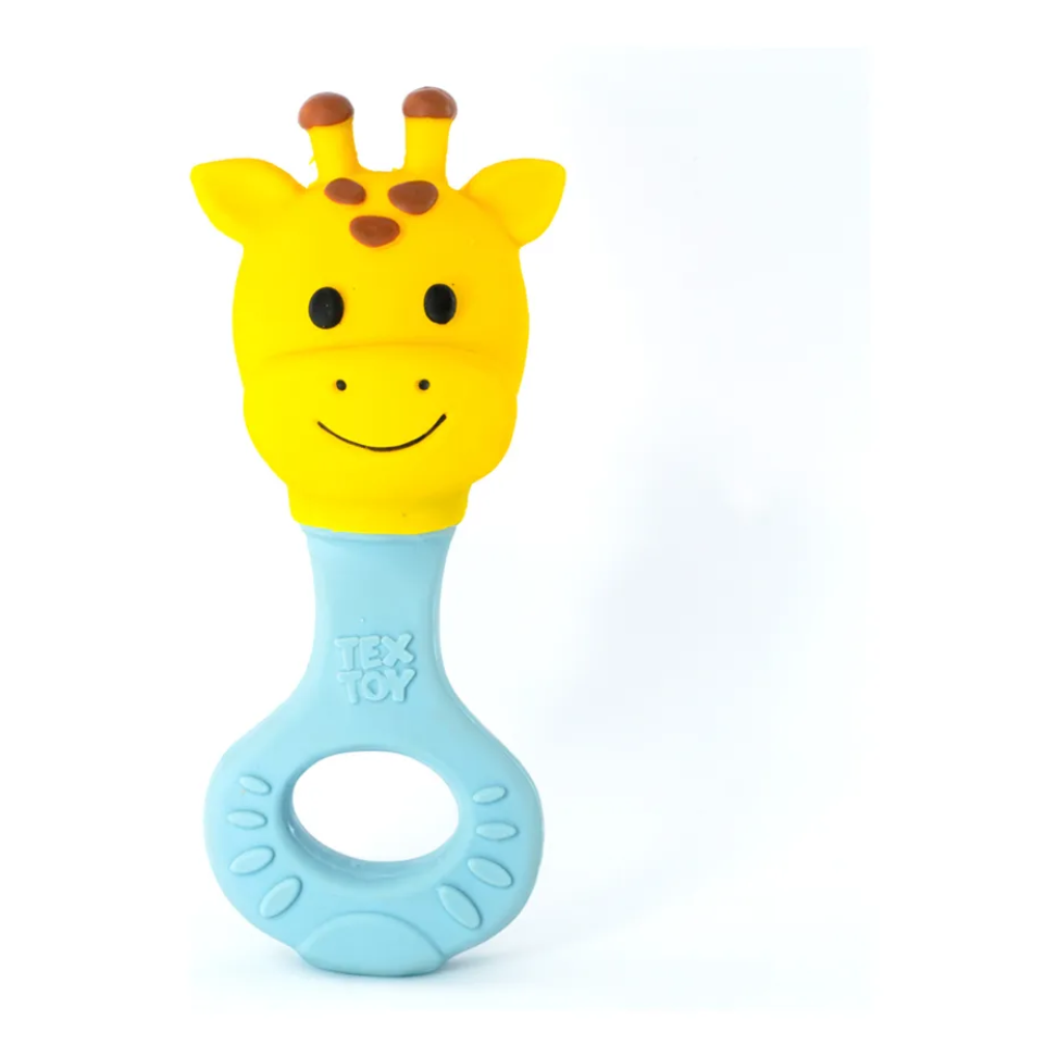Chocalho Mordedor De Bebe Girafa Girafinha Hipoalergenico.