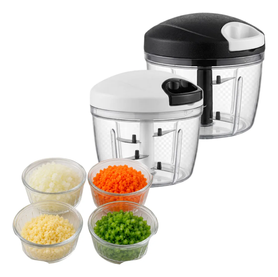 Kit 2 Multiprocessador Manual 500ml 3 Lâminas Inox Picador