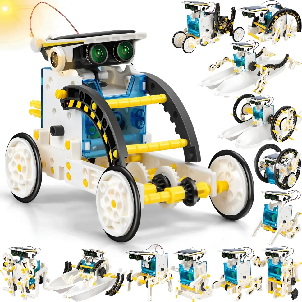 Robô Energia Solar Kit 13 Em 1 Robótica Educacional Infantil