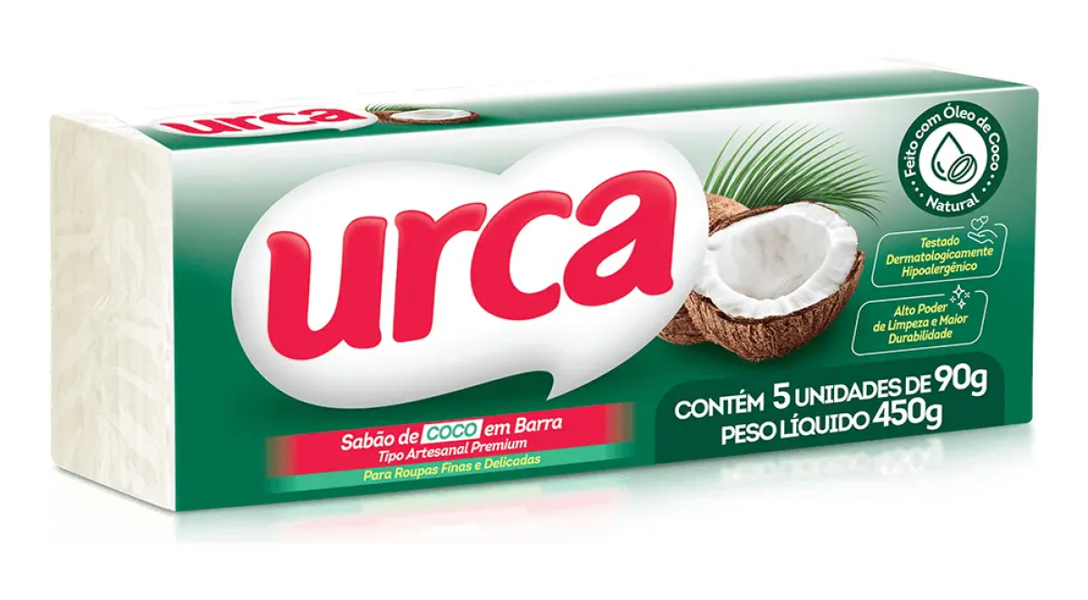 05 Pedras Sabão De Coco Em Barra Para Roupas Finas Delicadas