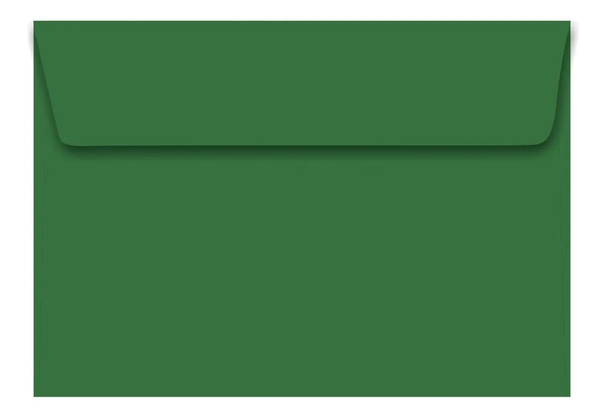 Envelope Colorido Convite 162x229mm Verde Plus 80g