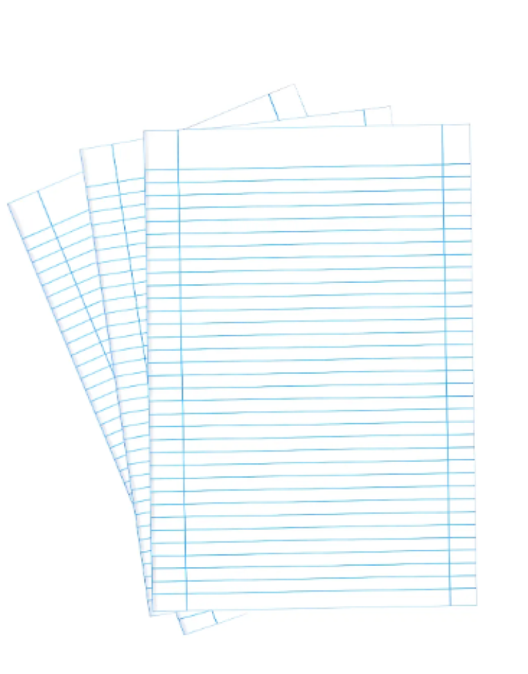 Papel Almaço Com 20 Folhas