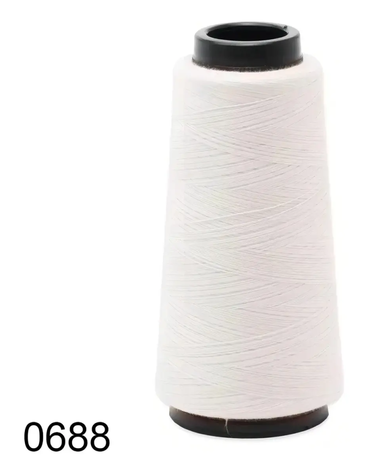 Linha Para Costura Sancris 120 2000 Jardas 100% Poliéster Cor 0688- Jasmim Claro