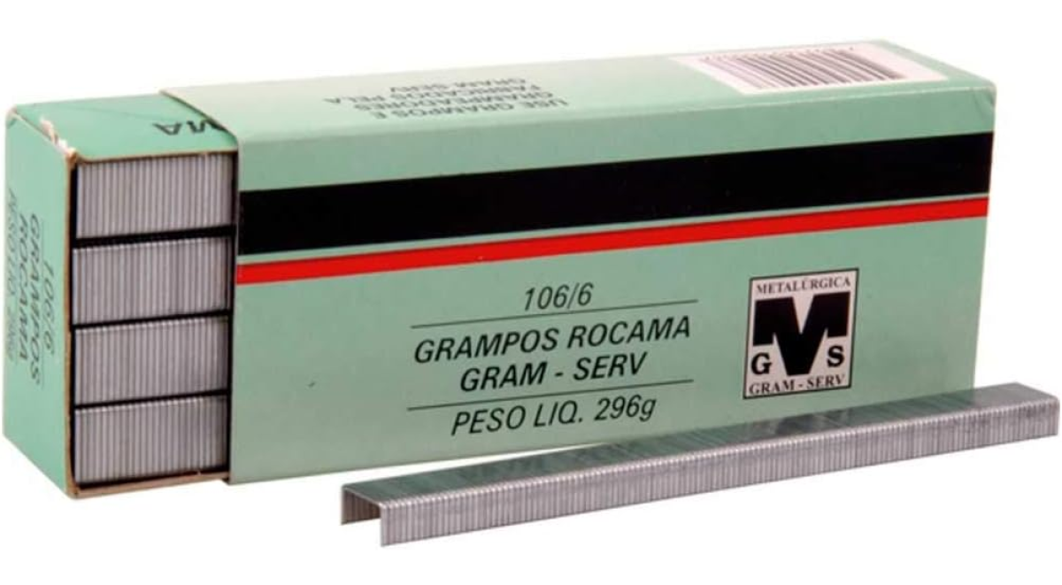 Grampos 106/6 Galvanizados Rocama GramServ