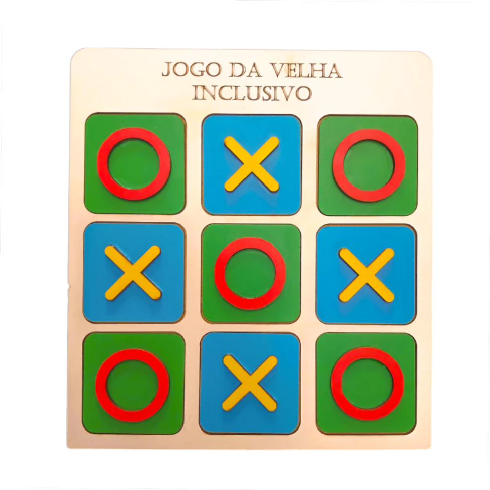 Jogo Da Velha Brinquedos Adaptados Para Deficientes Visuais