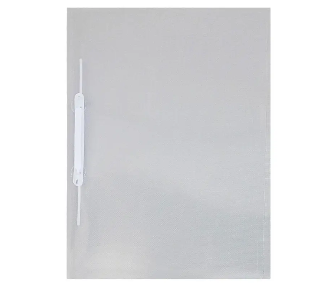 Pasta Polipropileno Com Grampo Trilho Cristal ACP - 1 Pacote Com 10 Unidades