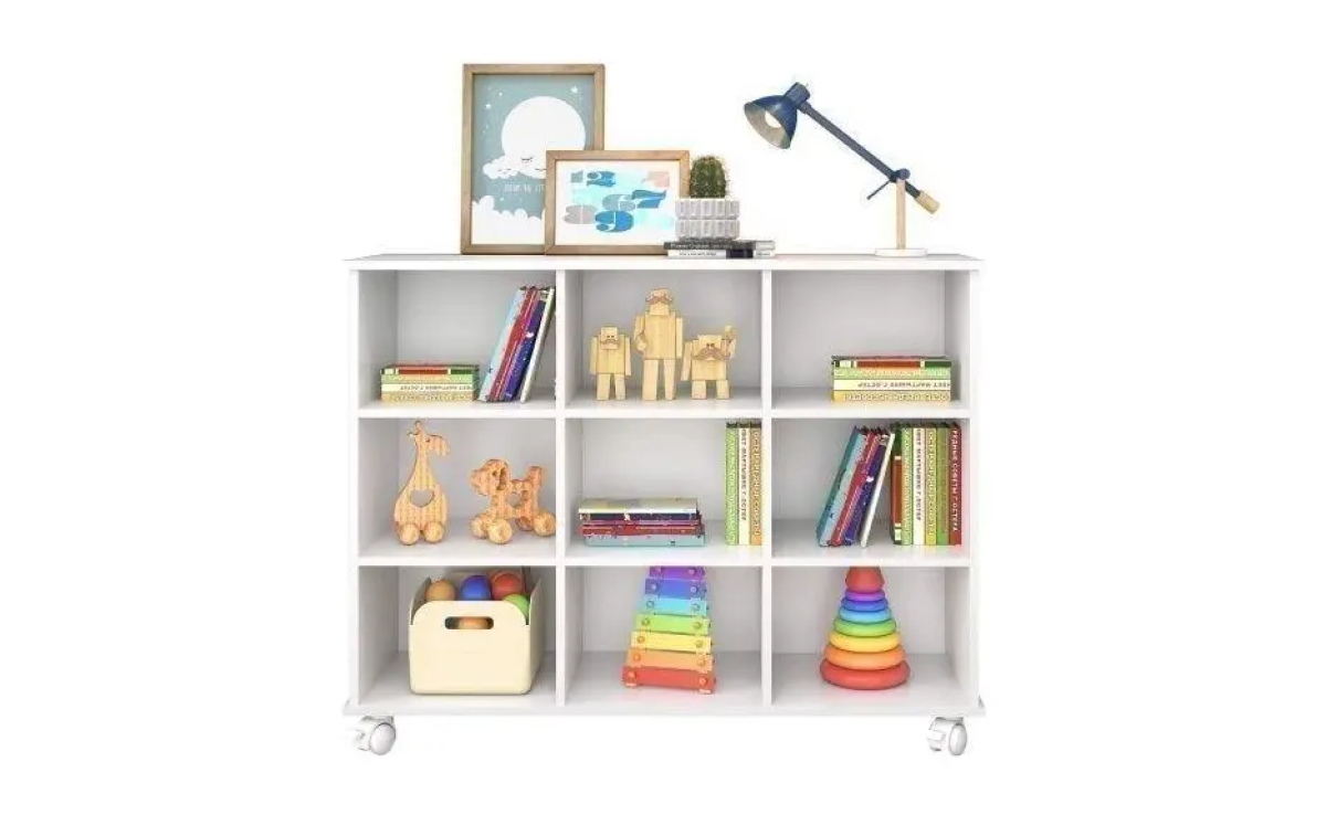 Nicho Infantil Organizador 3x3 Branco