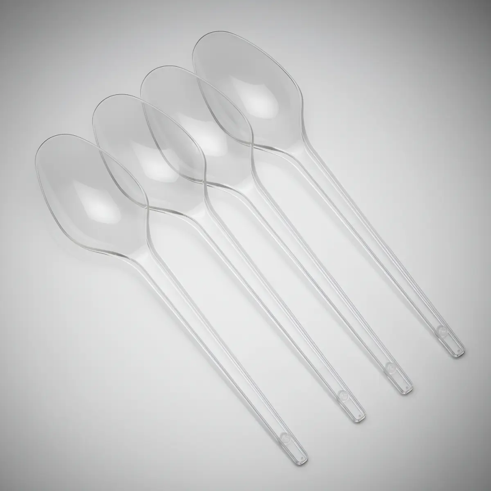 Colher Sobremesa Descartável Cristal Elite Cx C/1000 Uni
