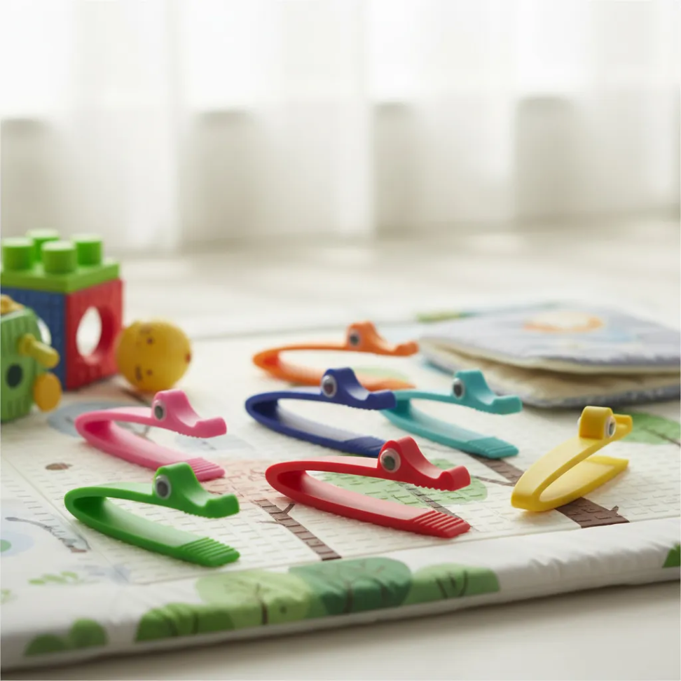 Pinça Infantil Jacaré Desenvolve A Coordenação (5 Unidades)