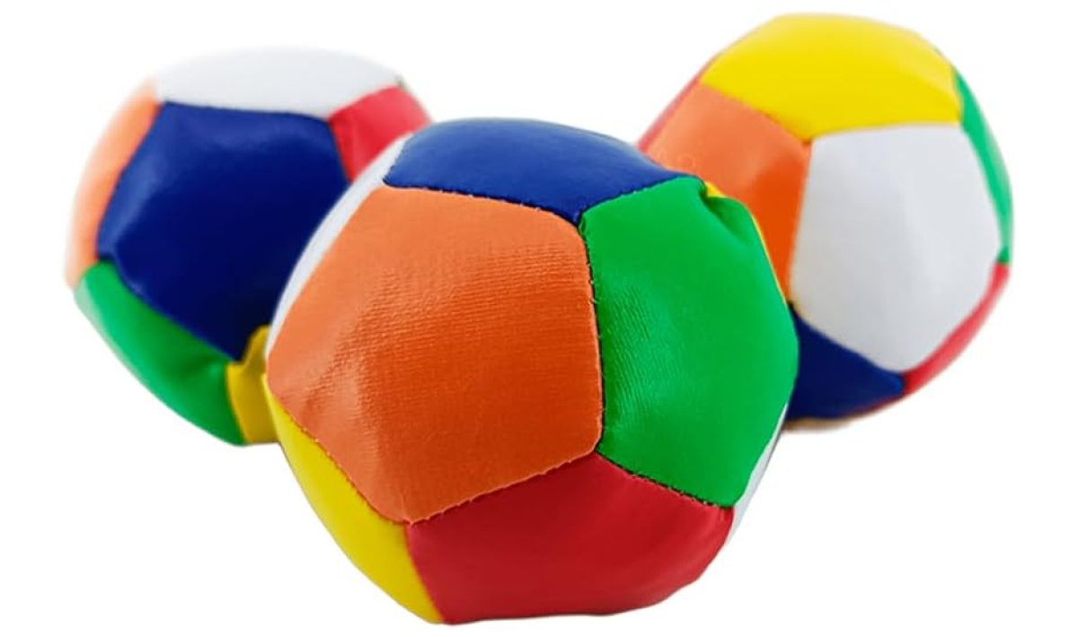 Kit 3 Bolinhas de Espuma Para Bebês 6,5cm