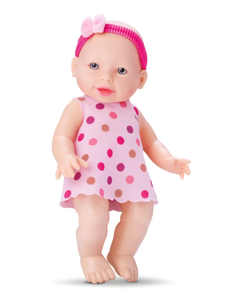 Boneca Tata Divertoys 30cm Com Chupeta Articulada Colecionável