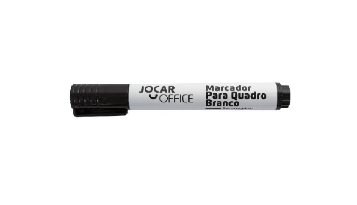 Pincel Marcador Jocar Recarregavel p/ Quadro Branco Preto 1 UN