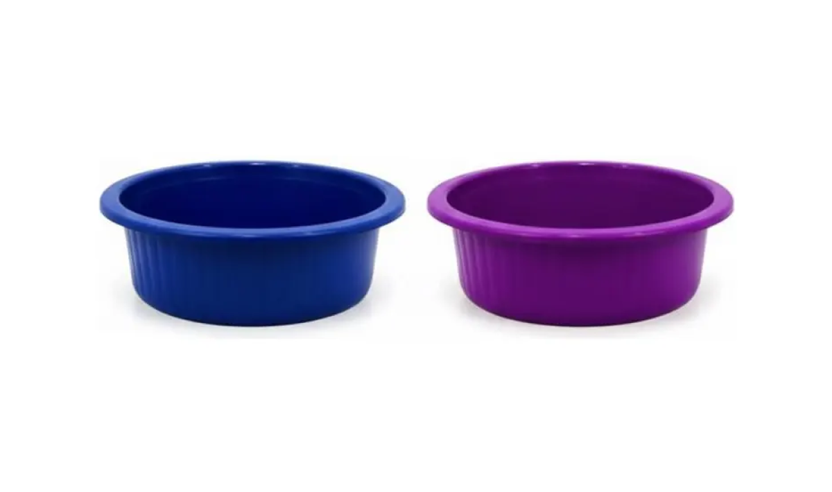 Kit 2 Bacias Canelada Pequena 2,7l Cores Sortidas Cozinha