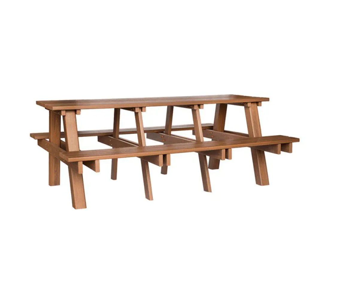 Mesa de Churrasqueira de Madeira plástica Para 6 pessoas - 2,00 metros