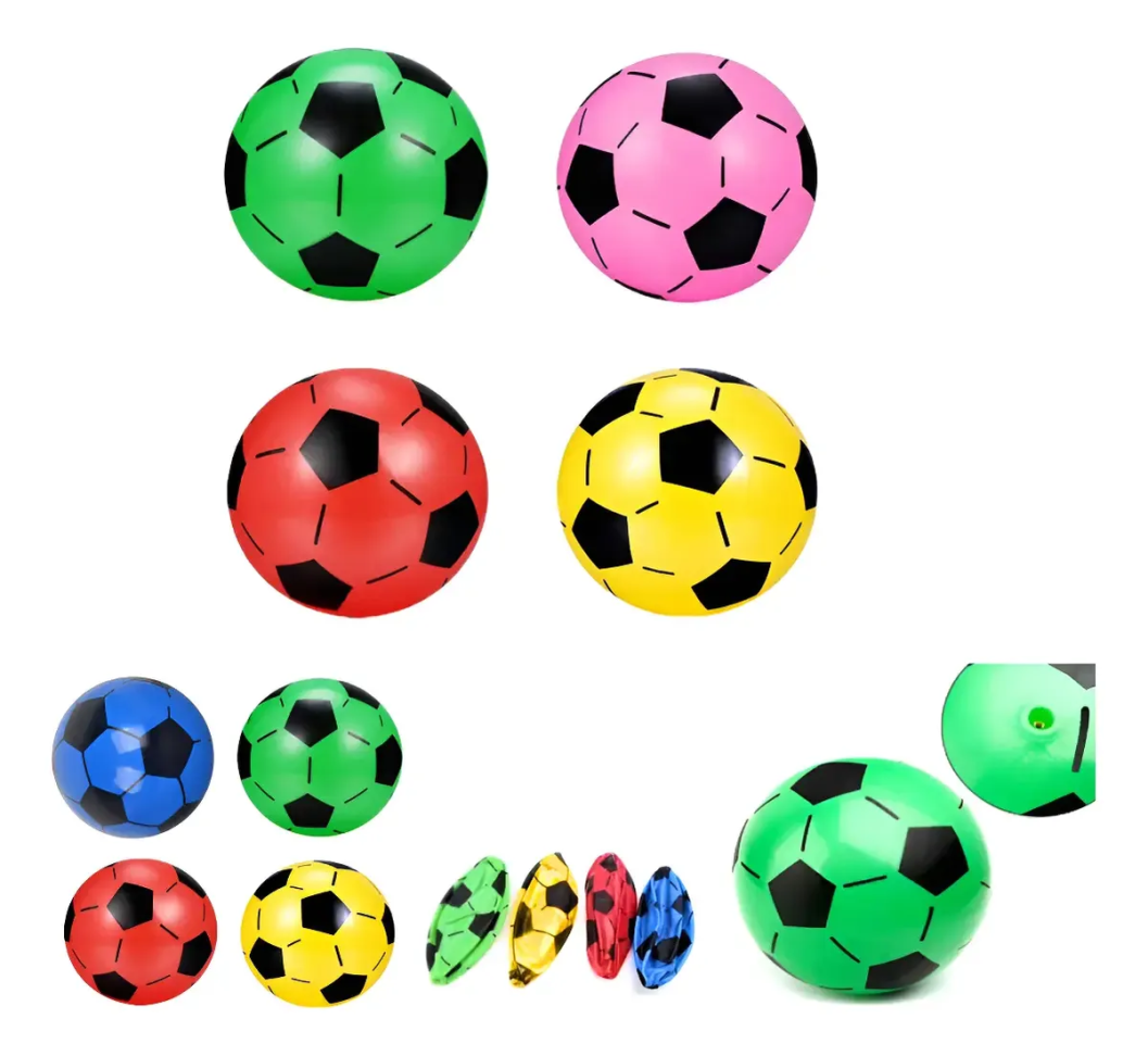 24 Bola Futebol Vinil Pingo Dente De Leite Sortida Atacado