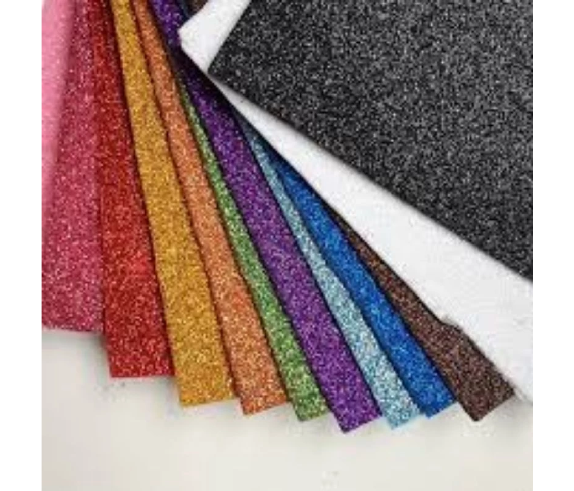 kit 6 Folhas de EVA com Glitter 40x48 Placa de EVA Artesanato Fantasias Festa Decorações Brinquedos eTrabalho Escolar