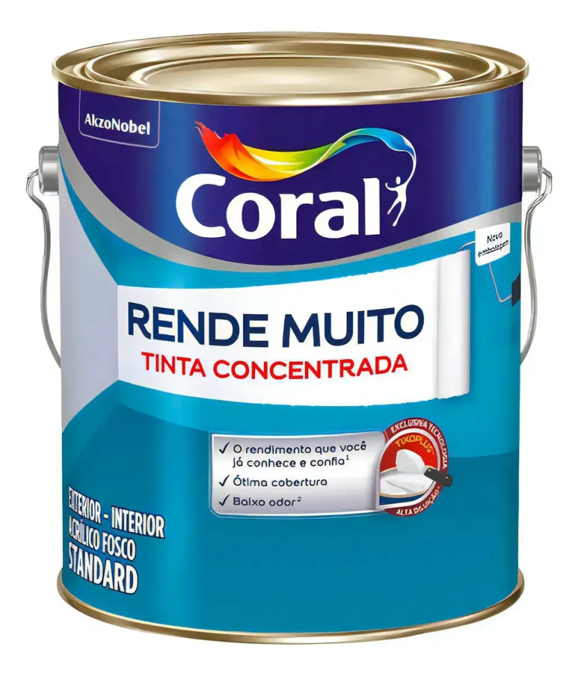 Latex Coral Rende Muito Branco 3,6l