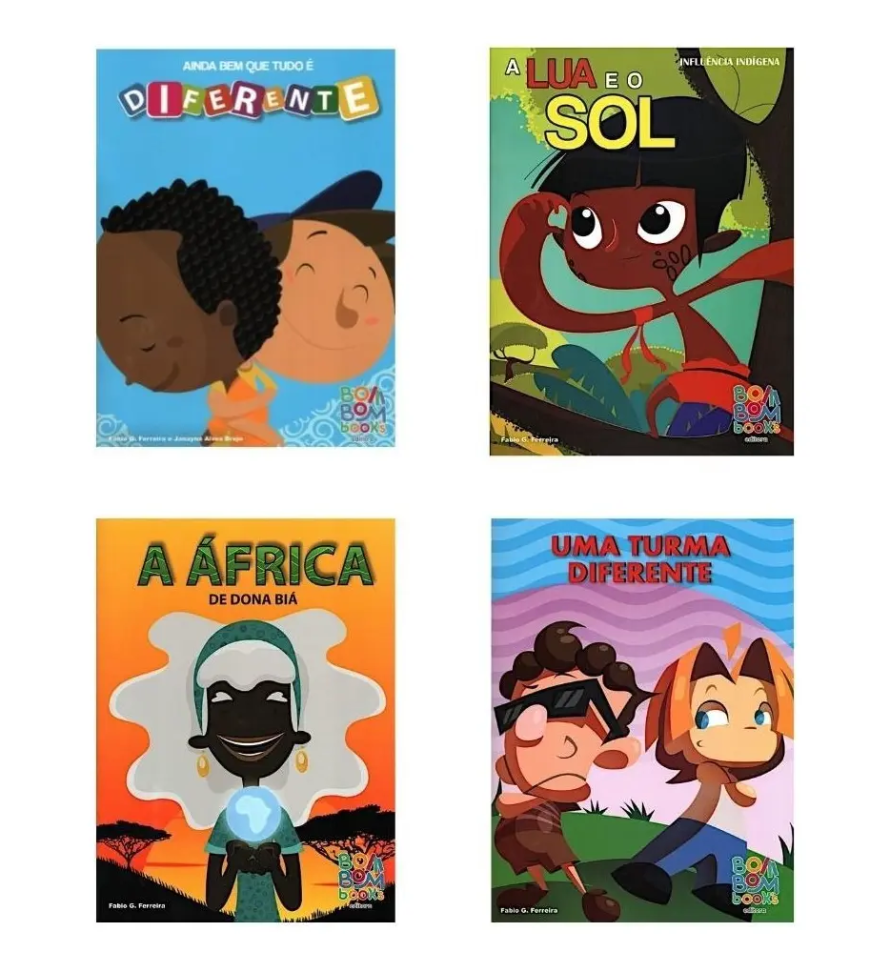 Coleção Livros Sobre As Diferenças: Indígena, Negra, Deficiência E África, De Fábio G Ferreira. Editorial Bombom Books, Tapa Mole En Português, 2022