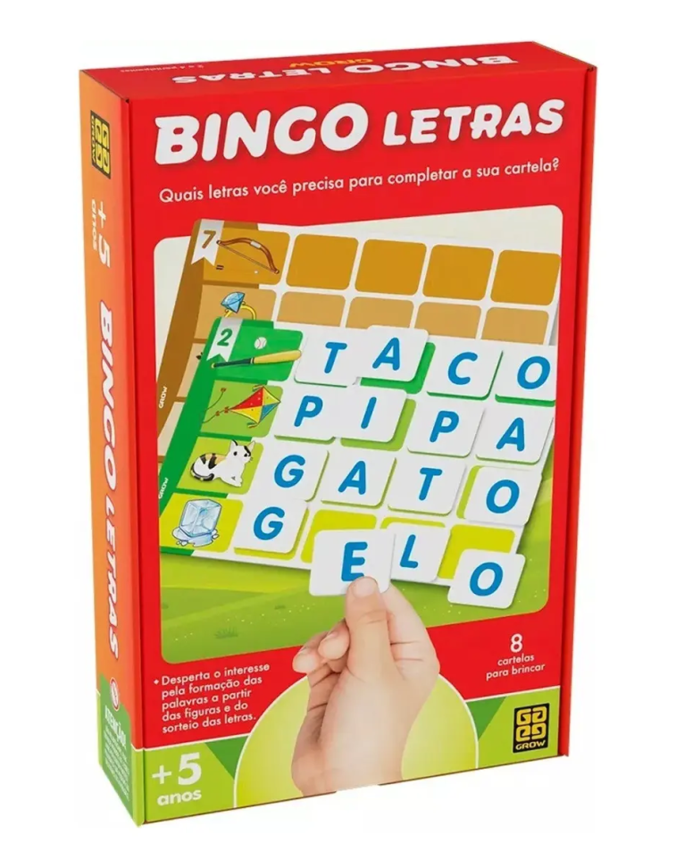 Jogo Bingo Letras 02320 - Grow