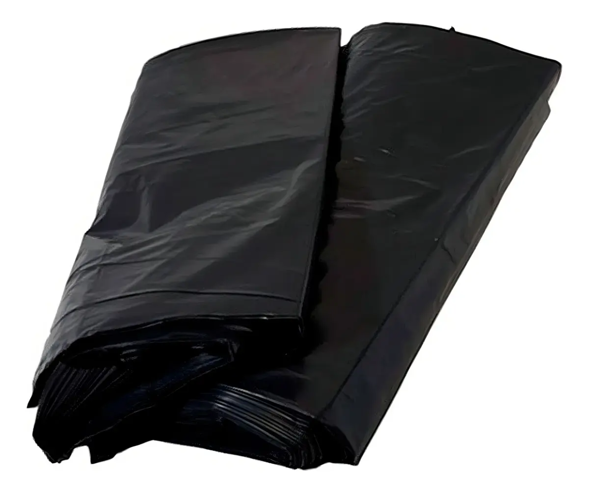 Saco De Lixo 100l Grosso Preto Reforçado Resistente - 100 Un