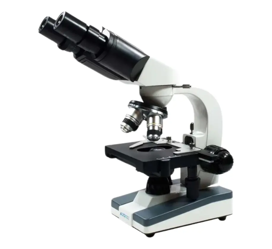 Microscópio Binocular Biológico 40-1600x Profissional Led Cor Branco
