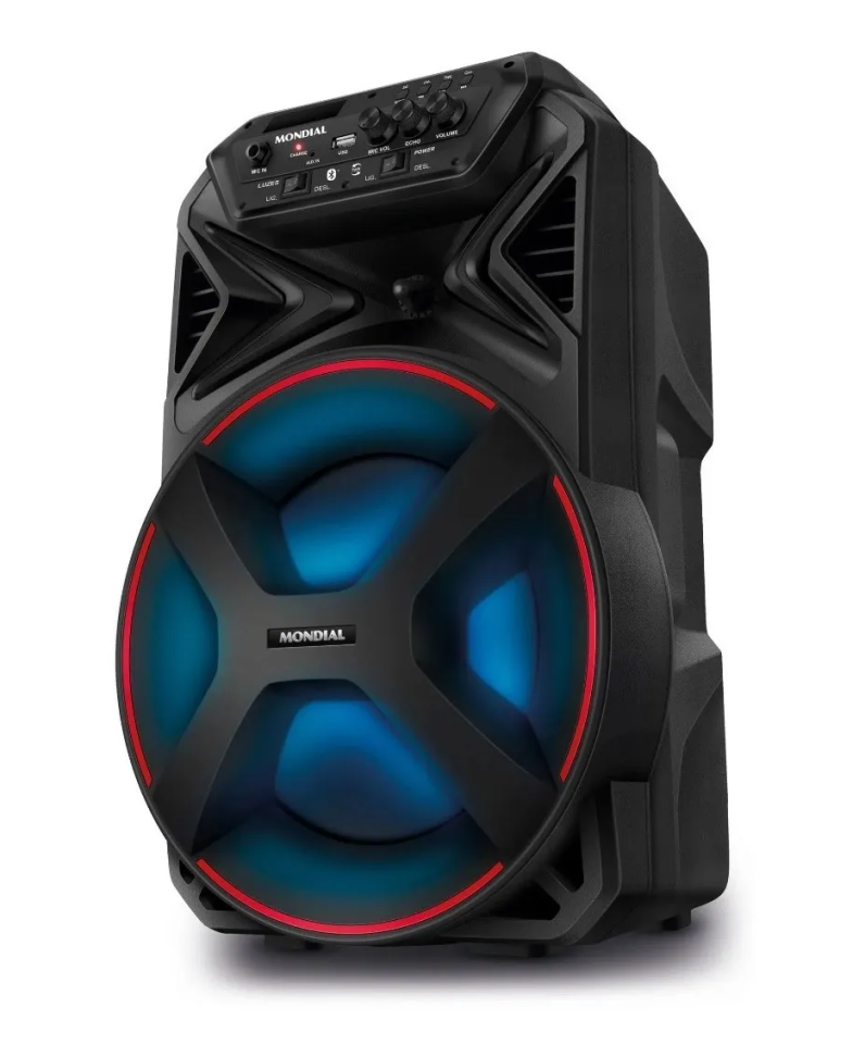 Caixa De Som Amplificada Bluetooth 250w Cm250 Cor Preto Mondial