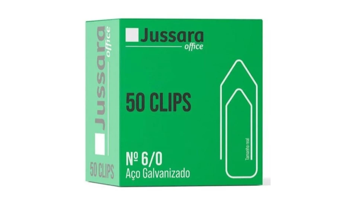 Clips N°6 Aço Galvanizado 50 Unidades Jussara Office
