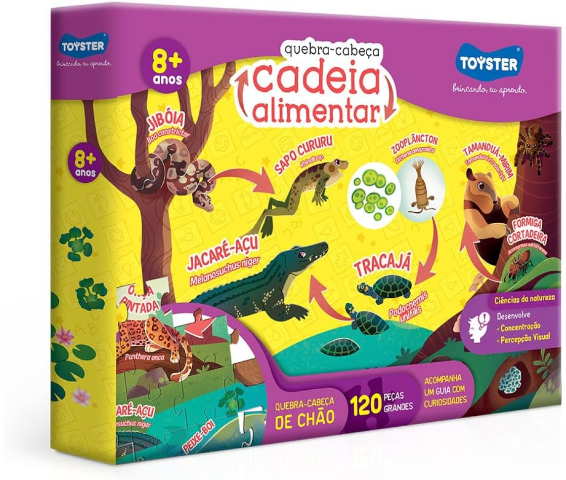 Toyster - Quebra-cabeça: Cadeia Alimentar - 120 peças Grande
