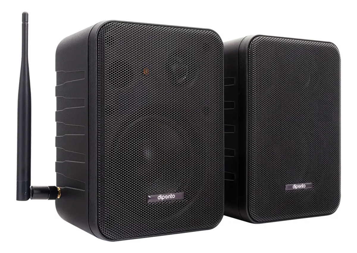Sonorização Ambiente Lojas Varejo Wi-fi Com App De Músicas Cor Preto