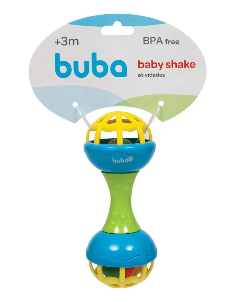 Chocalho Baby Shake Atividades Sortido 09917 - Buba
