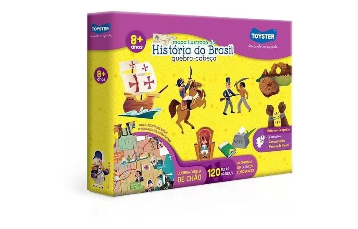 Quebra-cabeça História Do Brasil 120 Peças - Toyster