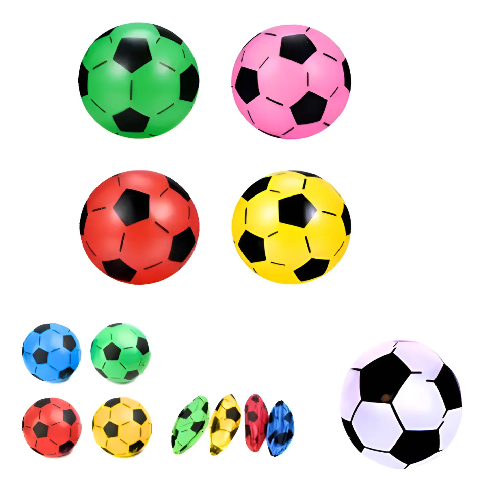 100 Bola Futebol Vinil Pingo Dente De Leite Sortida Atacado