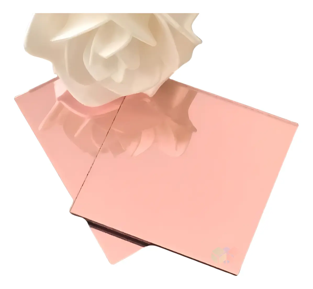Chapa Espelho Acrílico Rose / Rosa 60cm X 40cm X 2mm Esp
