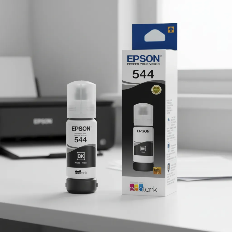 Tinta Original Epson T544120 T544 L3250 L3210 L3150 - Preta
