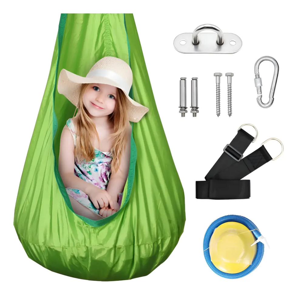 Balanco Infantil Sensorial De Teto E Camping Portátil 77kg