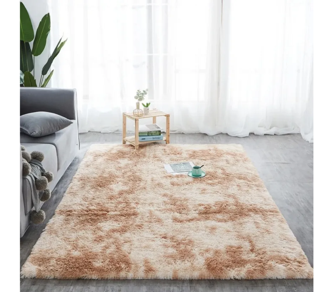 Tapete Costa Ouro Peludo 2,2x1,5m Cor Diversa