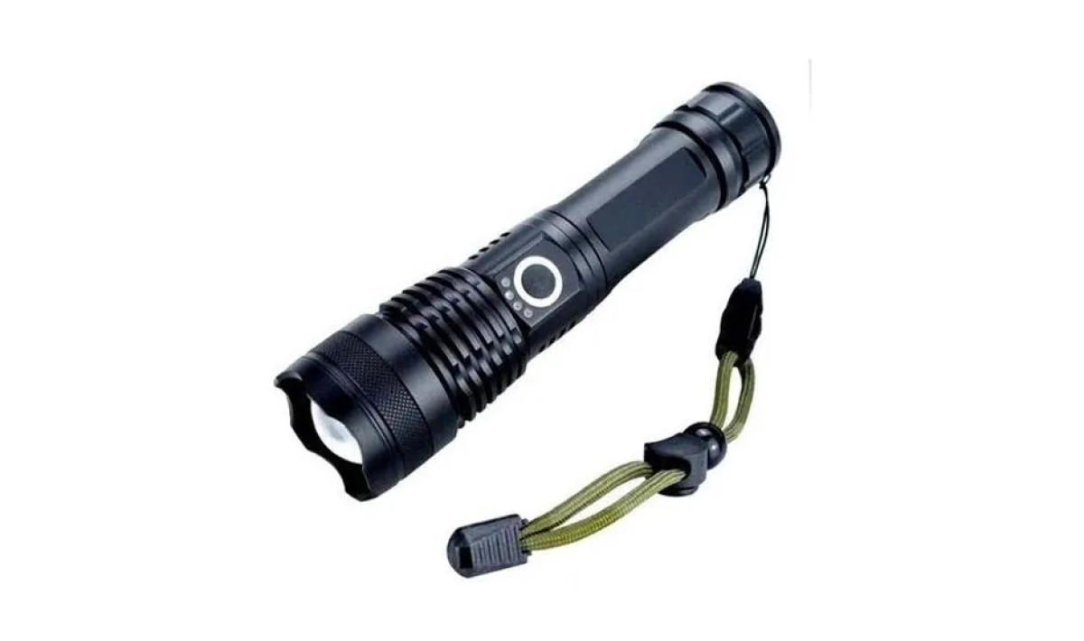 T9 Lanterna Mais Forte Do Mundo Ultra Potente Recarregável Cor Preto Fluoreled Presente