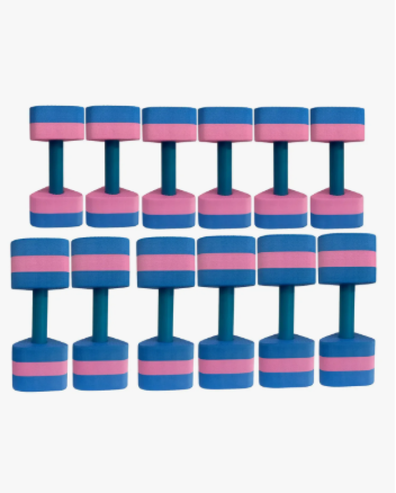 ~Kit 6 Pares Halteres Aquáticos Em Eva 1-2kg E 2-3kg Dafoca