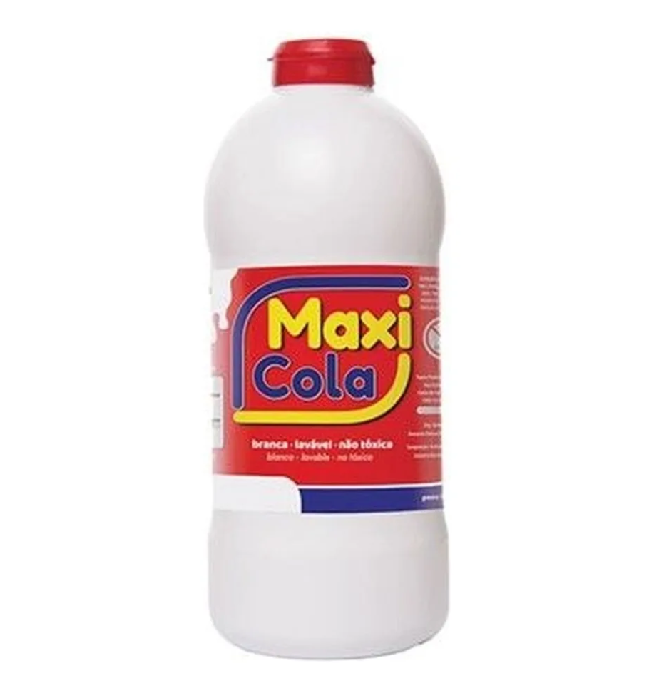 Cola Branca 1 Litro Maxi Frama Lavável Não Tóxica