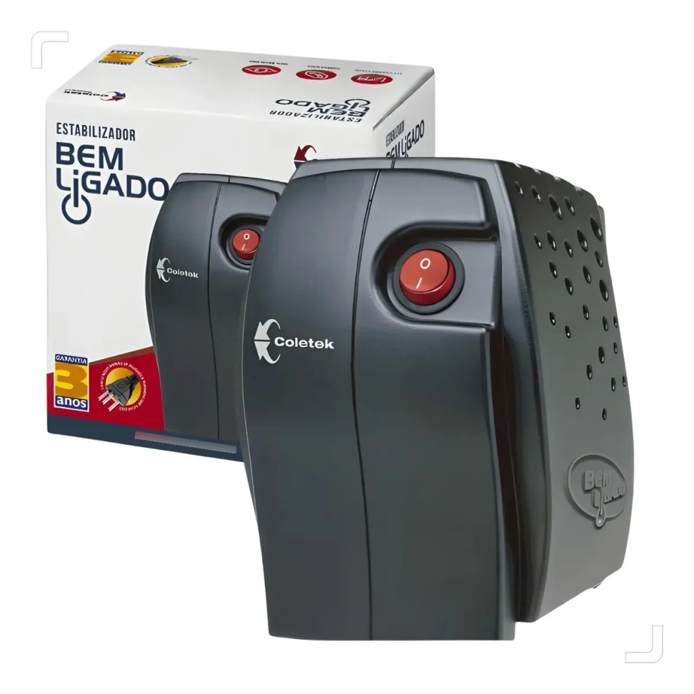 Estabilizador De Energia 500va Bivolt 115v-220v/115v Coletek