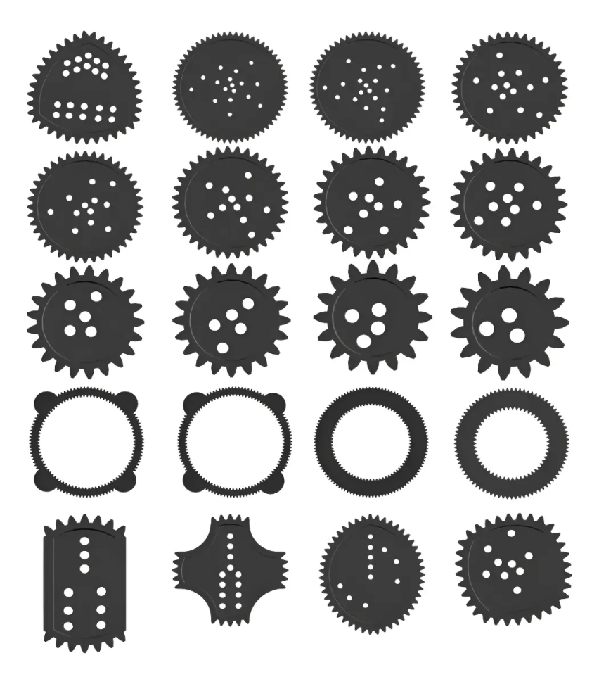 Kit 20 Pcs Espirógrafo Régua Mágica Para Desenhos Geométrico