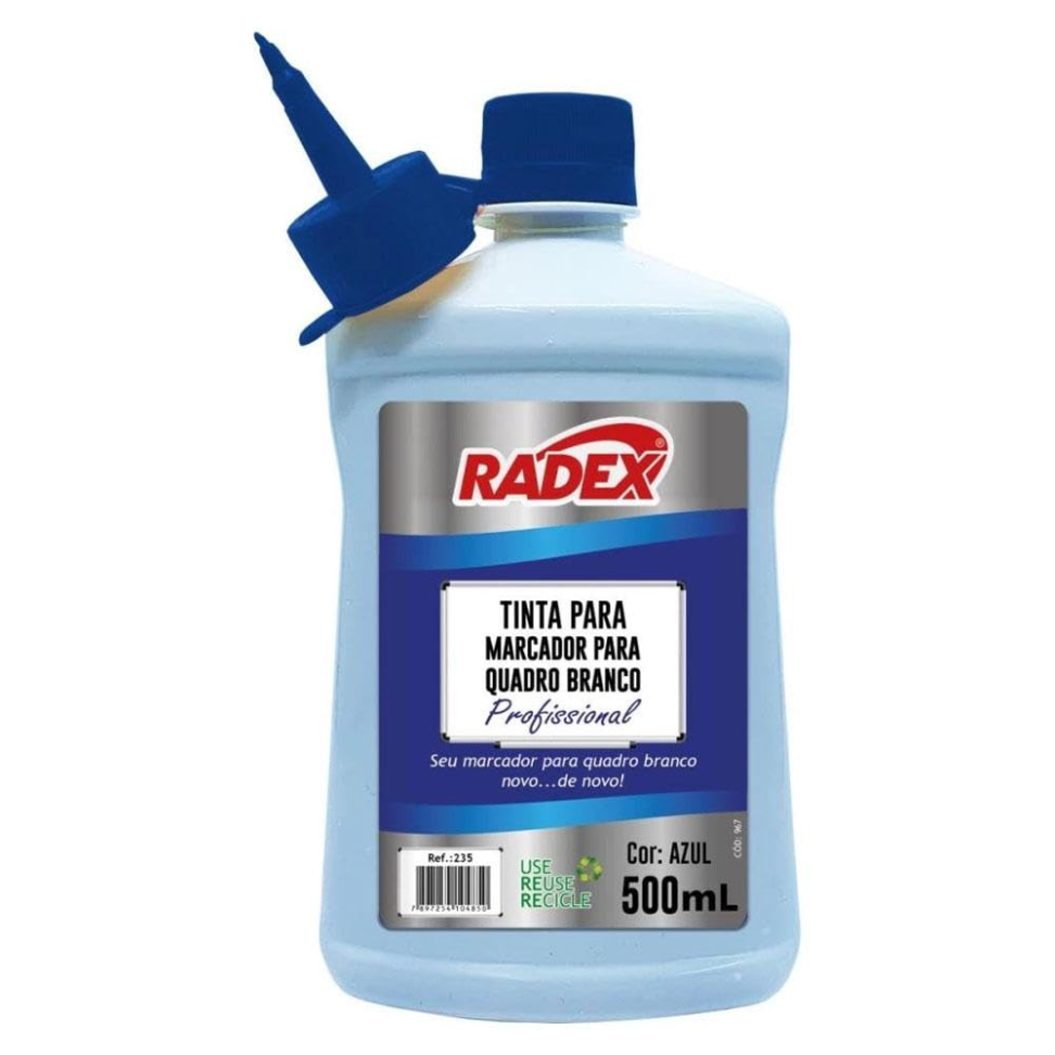 Tinta Marcador Quadro Branco Reabastecedor 500Ml Azul - 19277