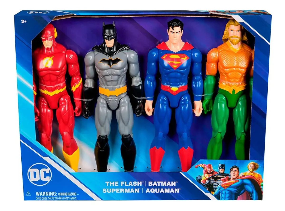 Bonecos Heróis DC 04 Personagens 30 Cm Sunny Brinquedos