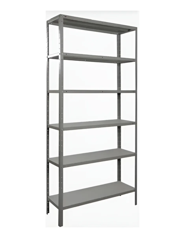 Estante Armário Prateleira de Aço 6 Bandeja Organizador Cinza Suporta 150kg 190cm X 90cm X 20cm